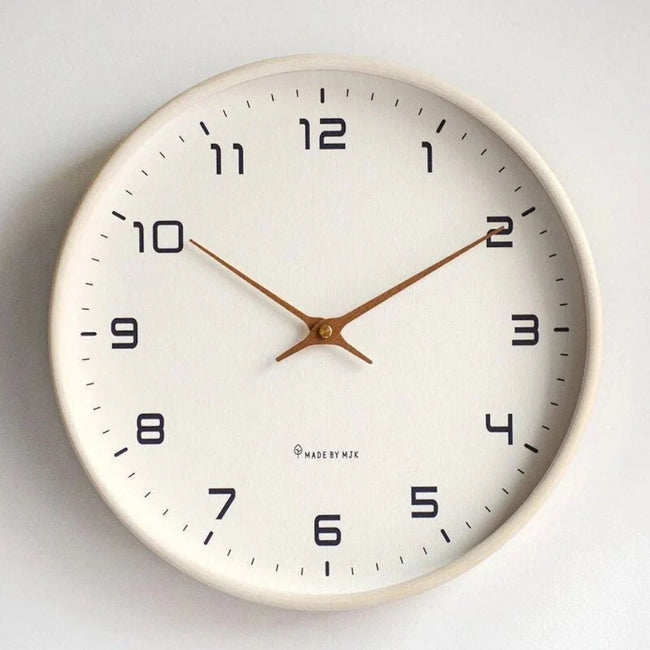 Wall Clock with Silent Mechanism and Minimalist Design in Various Colours