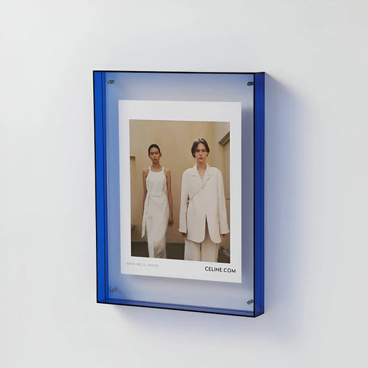 Acrylic Picture Frame with Sleek Modern Design and Transparent Display 0