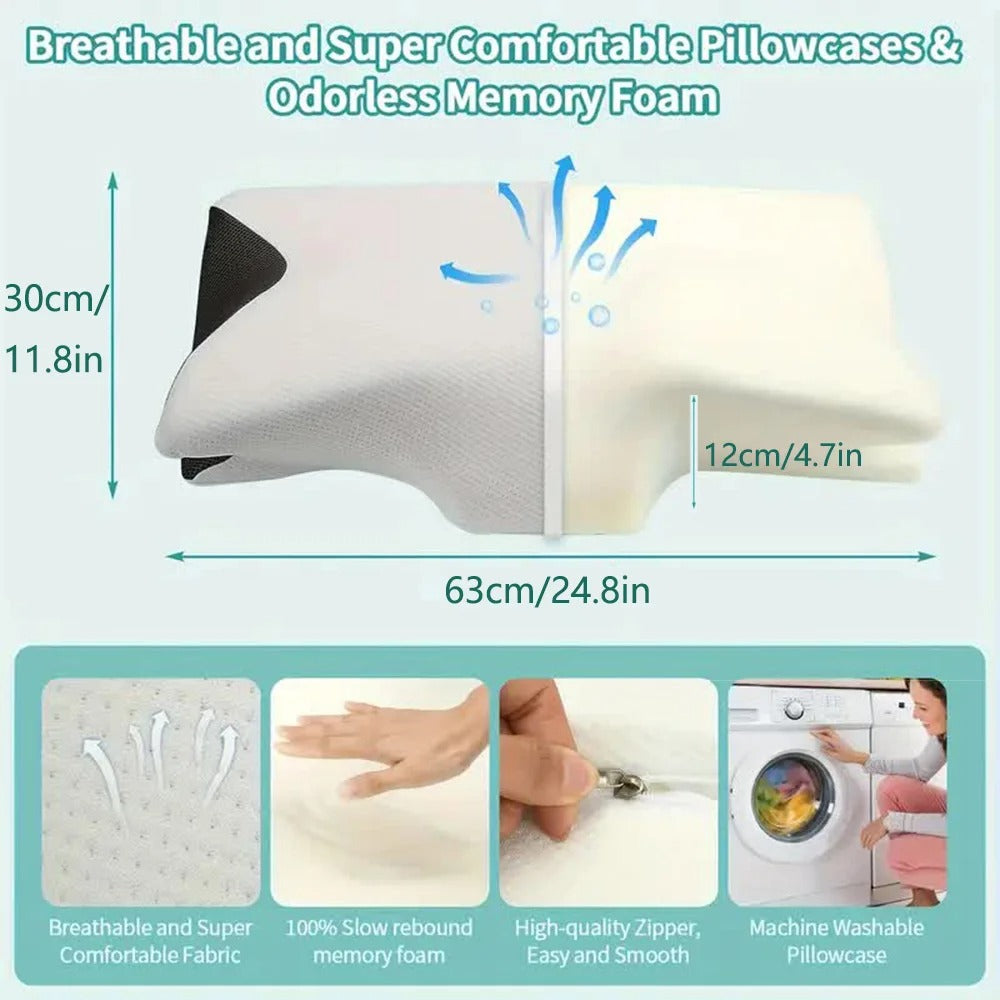 Comfort Collection | Neck Support Pillow with Cervical Design | Ideal for Alleviating Neck Pain 4