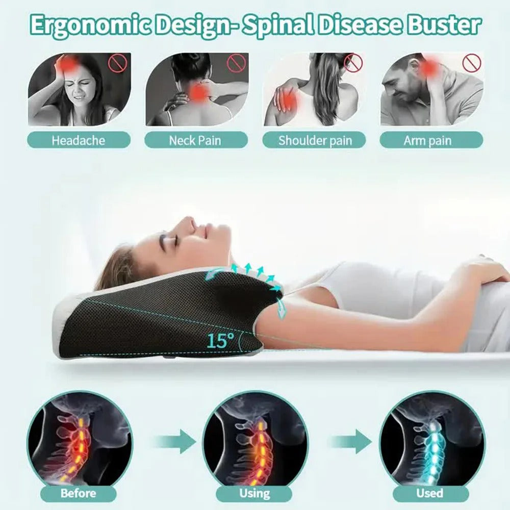 Comfort Collection | Neck Support Pillow with Cervical Design | Ideal for Alleviating Neck Pain 6
