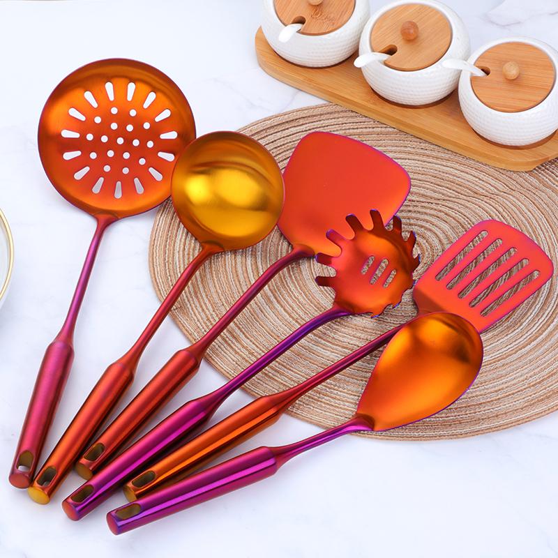 Cooking Utensils Set with Vibrant Finish and Ergonomic Design 1