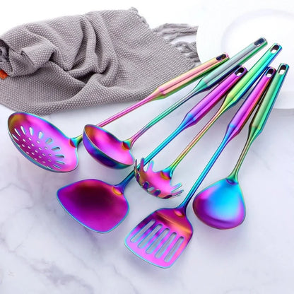 Cooking Utensils Set with Vibrant Finish and Ergonomic Design 2