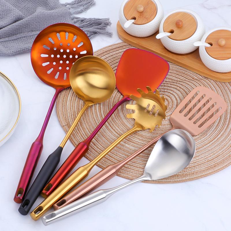Cooking Utensils Set with Vibrant Finish and Ergonomic Design 4