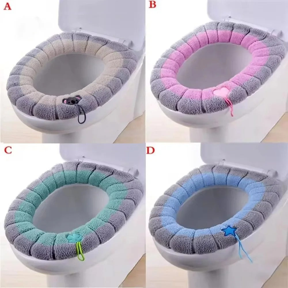 Cozy Comfort | Plush Toilet Seat Cover with Easy Installation | Warmth for Cold Bathrooms 7