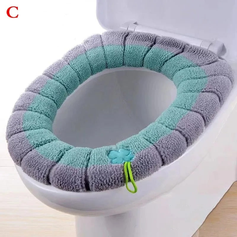 Cozy Comfort | Plush Toilet Seat Cover with Easy Installation | Warmth for Cold Bathrooms 9