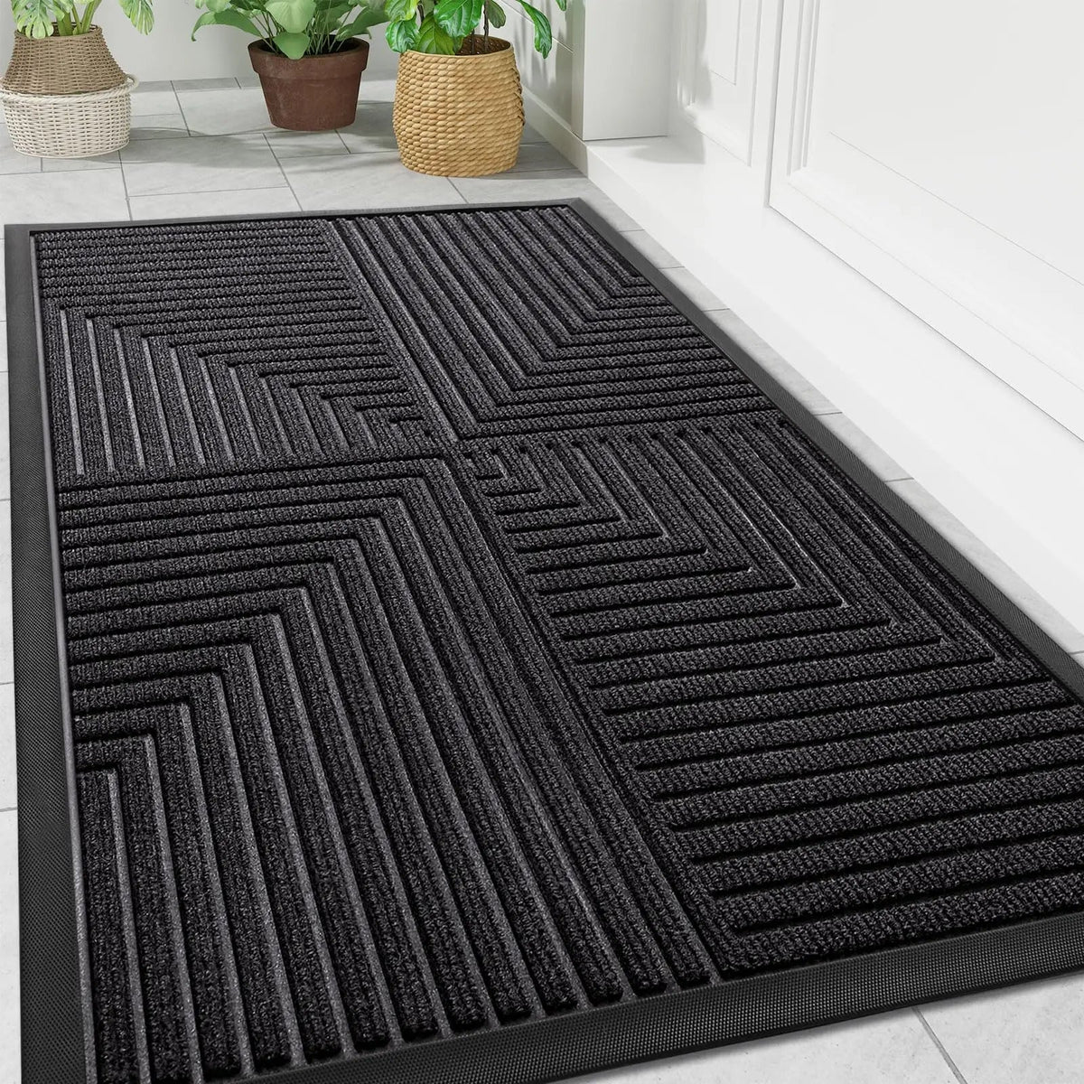Doormat with Anti-Slip Design and Striped Surface 5