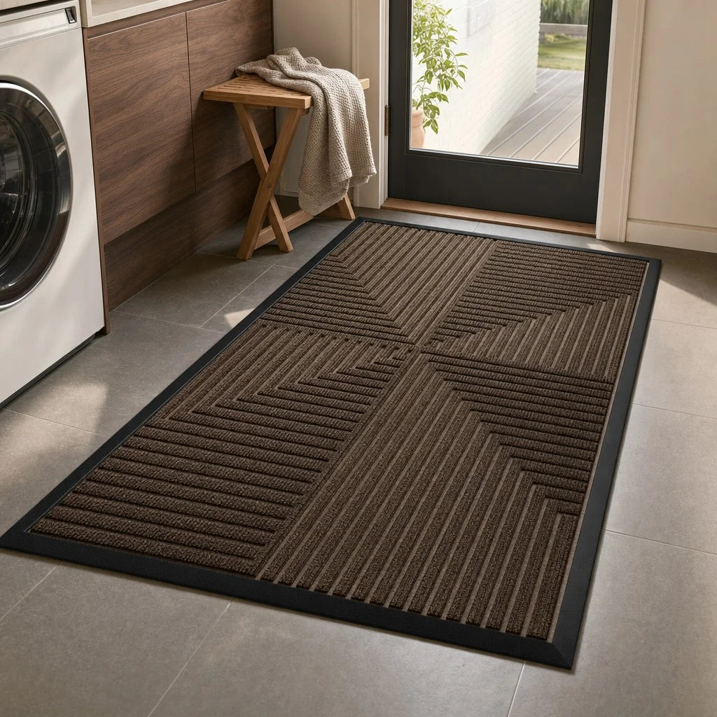 Doormat with Anti-Slip Design and Striped Surface 7