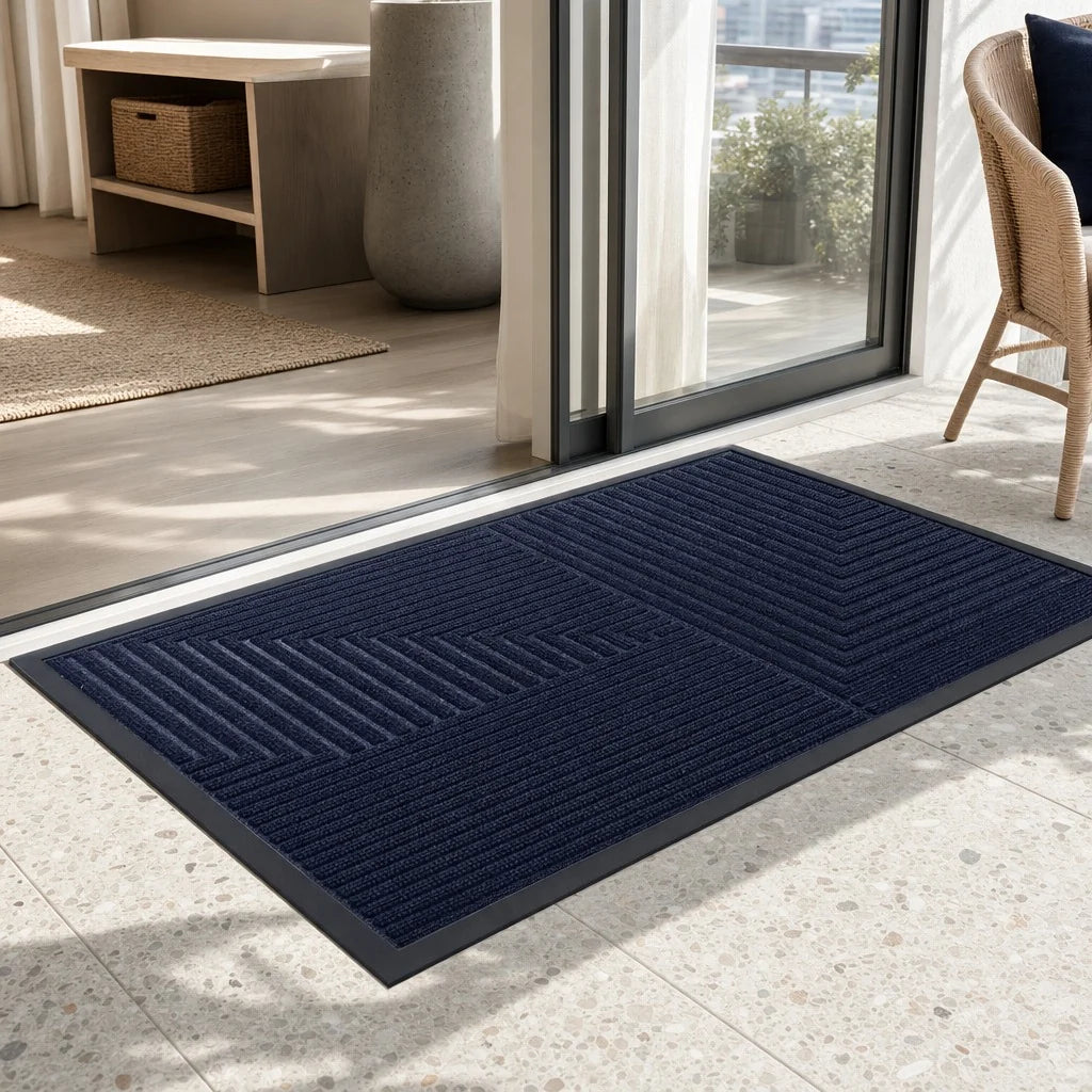 Doormat with Anti-Slip Design and Striped Surface 9