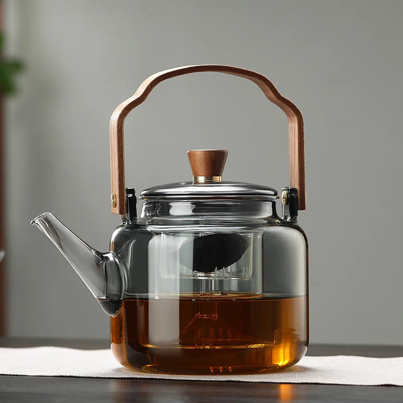 Glass Teapot with Infuser - Durable and Elegant Design 0