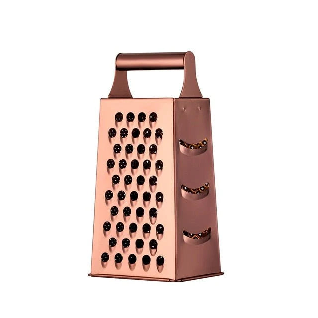 Hand Grater with Retro Design and Glossy Finish - Stainless Steel Cheese Grater for Everyday Use 2