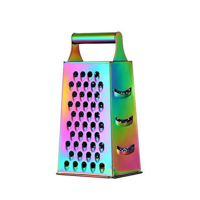 Hand Grater with Retro Design and Glossy Finish - Stainless Steel Cheese Grater for Everyday Use 4