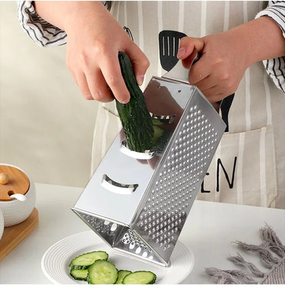 Hand Grater with Retro Design and Glossy Finish - Stainless Steel Cheese Grater for Everyday Use 8