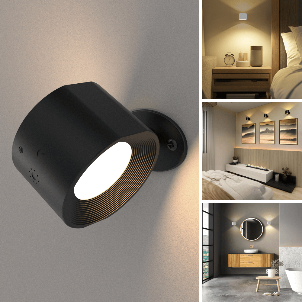 LED Wall Light | 360° Rotating Wall Lamp with Remote Control | Adjustable Brightness for Versatile Home Lighting 0