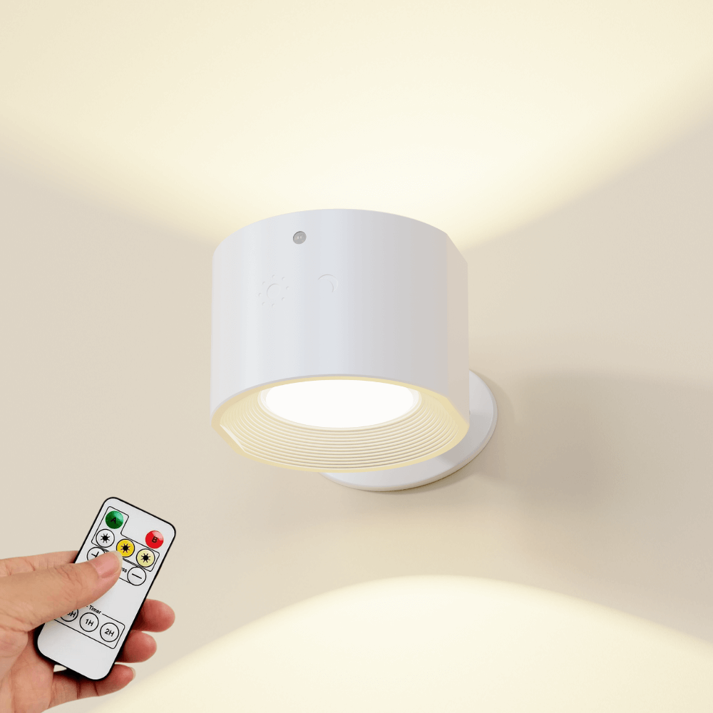LED Wall Light | 360° Rotating Wall Lamp with Remote Control | Adjustable Brightness for Versatile Home Lighting 1