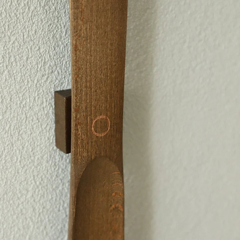 Long Wooden Shoehorn with Magnetic Wall Mount 3