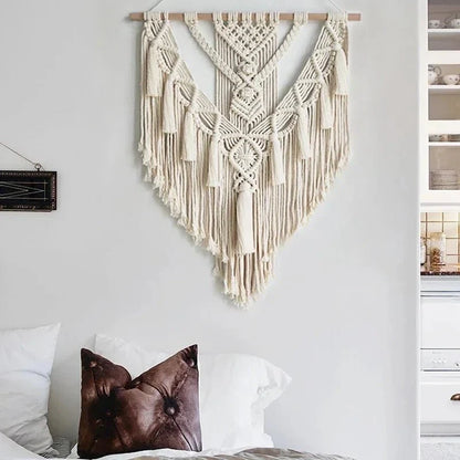 Macramé Wall Hanging with Geometric Design 2
