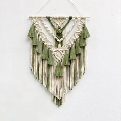 Macramé Wall Hanging with Geometric Design 4
