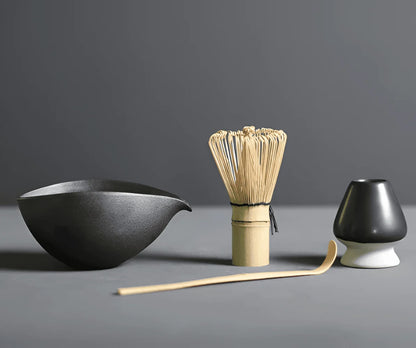 Matcha Set with Ceramic Bowl and Bamboo Whisk 0