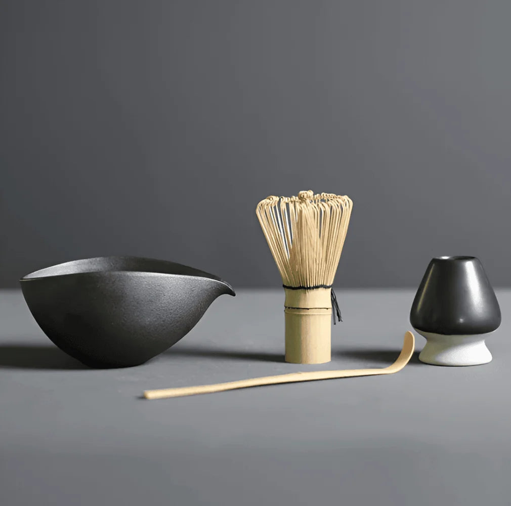 Matcha Set with Ceramic Bowl and Bamboo Whisk 5