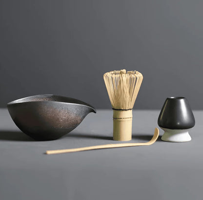 Matcha Set with Ceramic Bowl and Bamboo Whisk 7