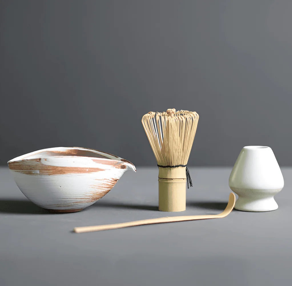 Matcha Set with Ceramic Bowl and Bamboo Whisk 8