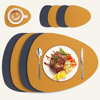Placemats Set with Dual-Sided Design and Easy Care 0
