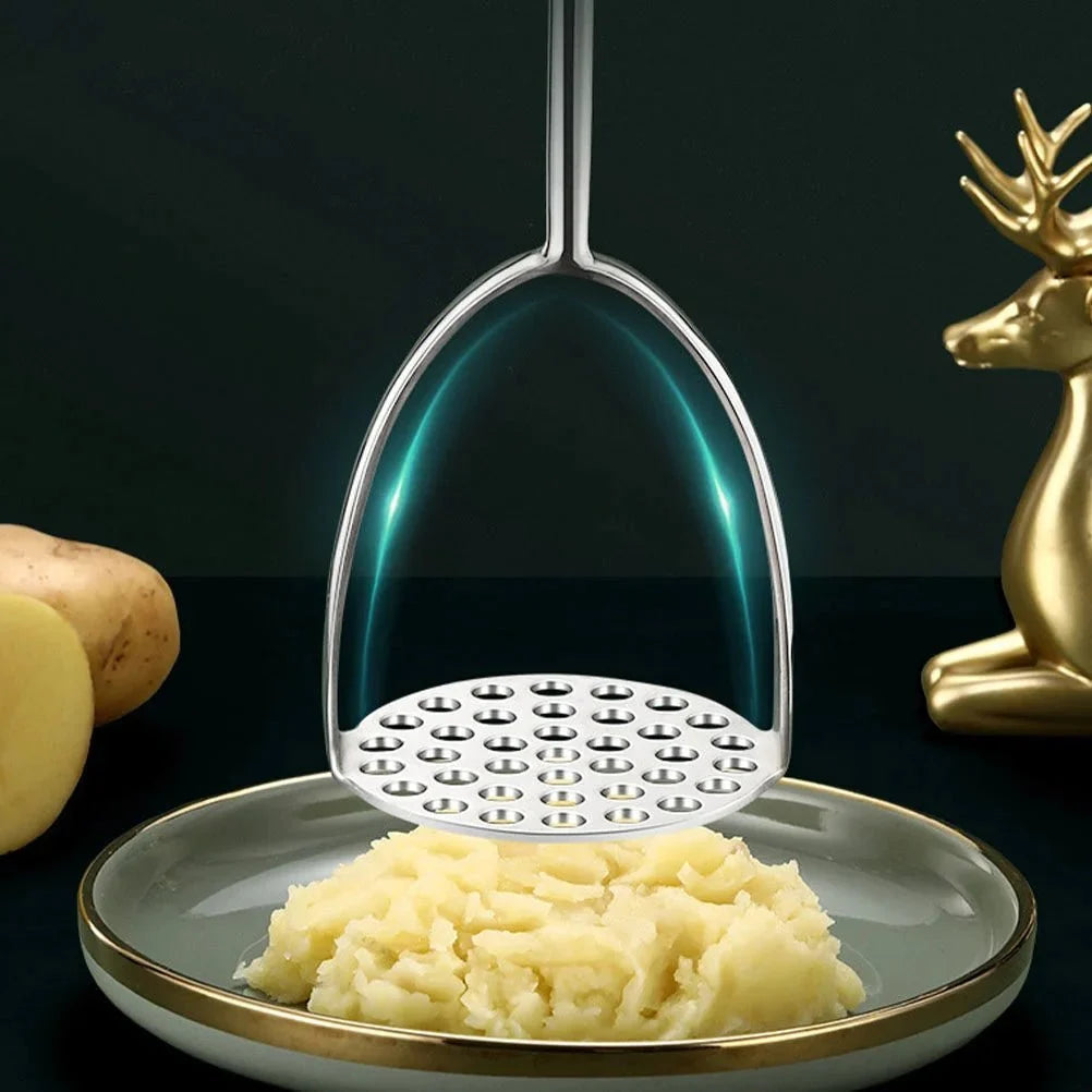 Potato Masher with Ergonomic Wooden Handle 2