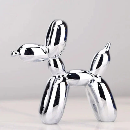 Resin Balloon Dog Figurine – Glossy Finish, Modern Design 0